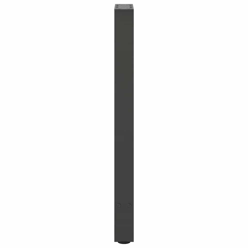 Konsolinio stalo kojos, antracito spalvos, 2 vnt., 38x(72-73) cm, plienas