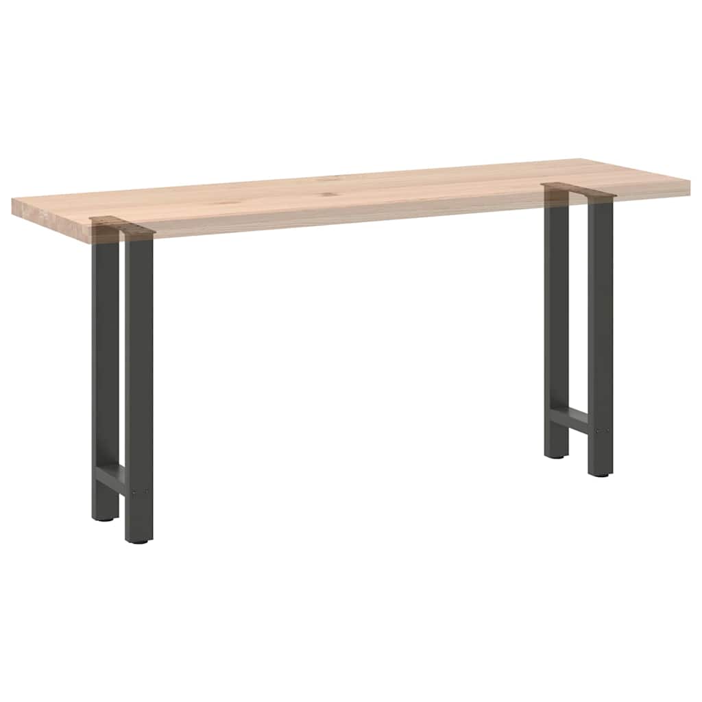 Konsolinio stalo kojos, antracito spalvos, 2 vnt., 38x(72-73) cm, plienas