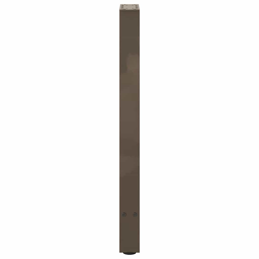 Konsolinio stalo kojos, 2 vnt., 38x(72-73) cm, natūralus plienas