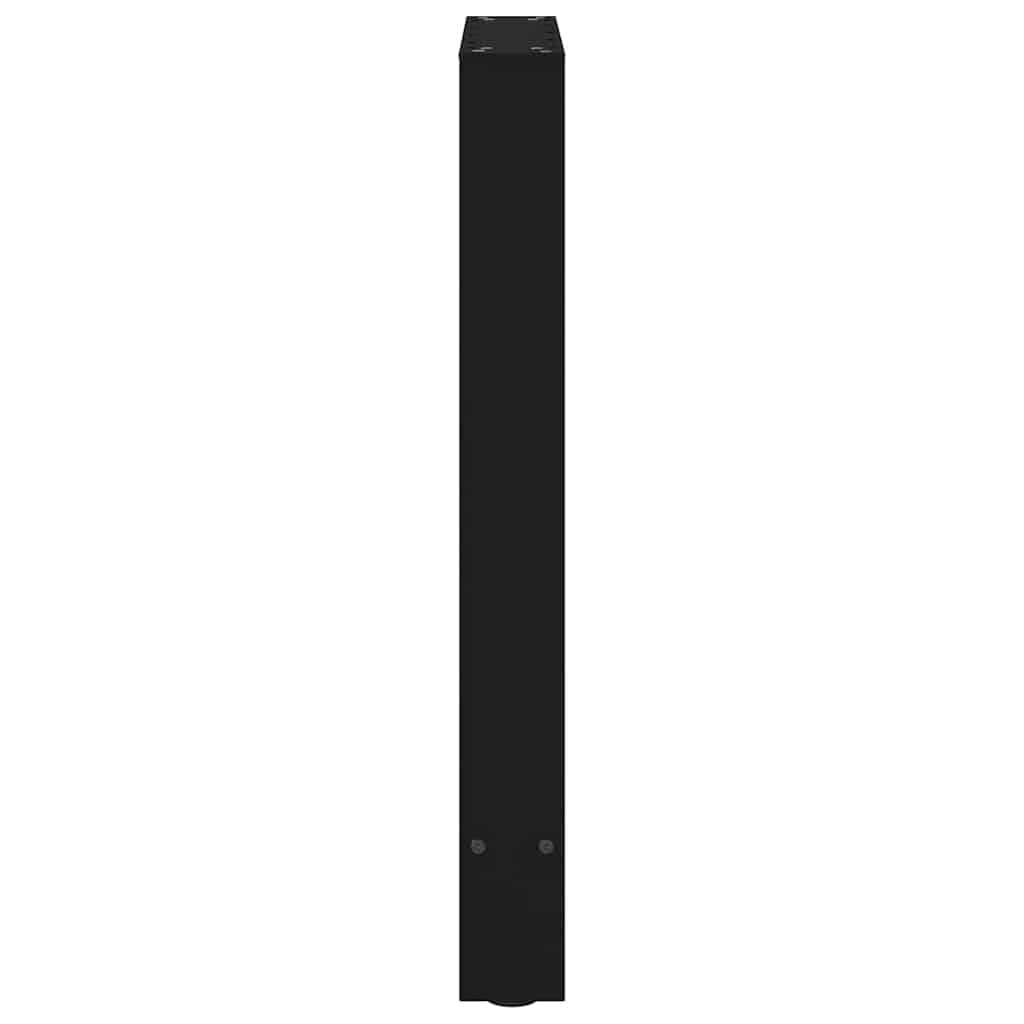 Valgomojo stalo kojos, juodos, 2 vnt., 50x(72-73) cm, plienas