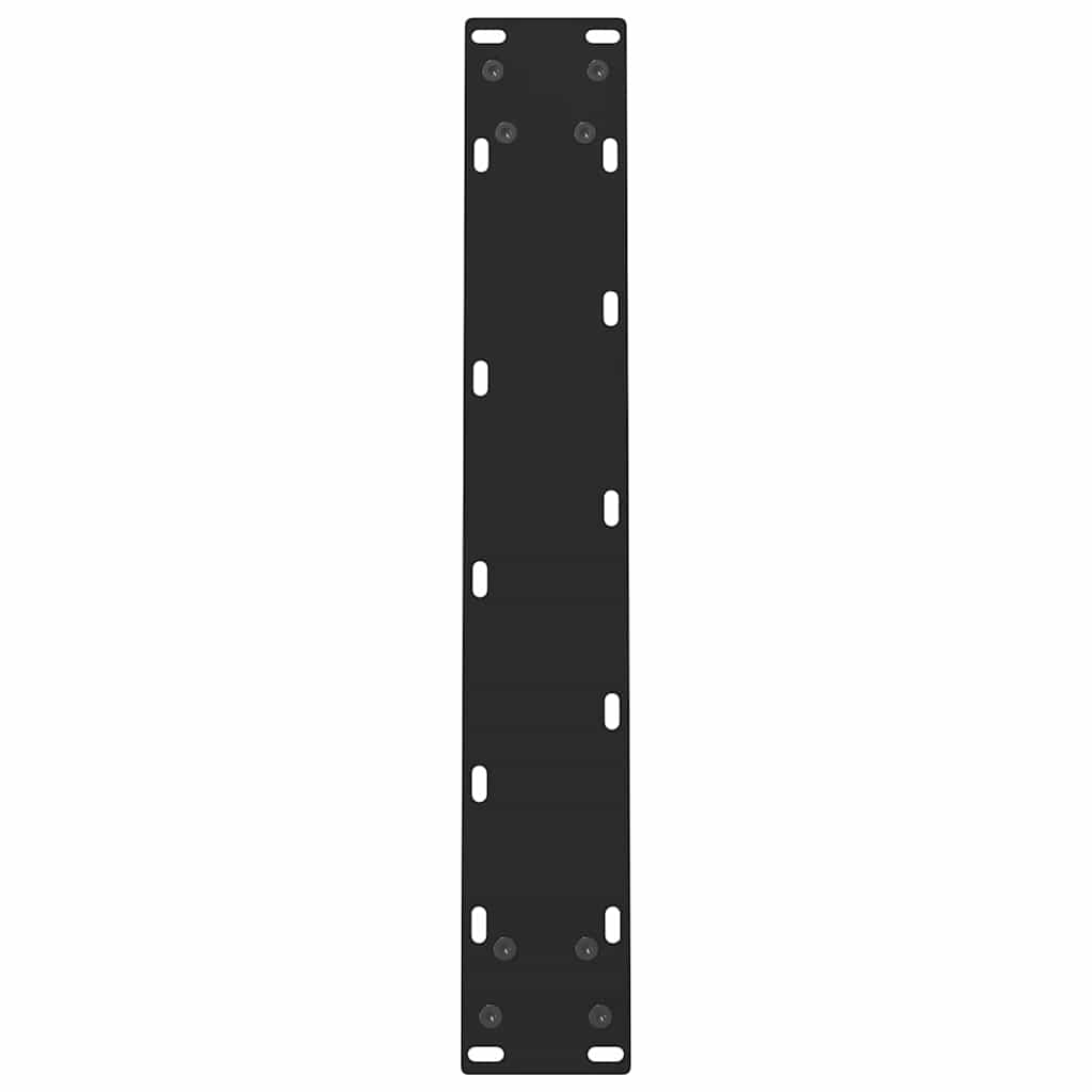 Valgomojo stalo kojos, juodos, 2 vnt., 50x(72-73) cm, plienas