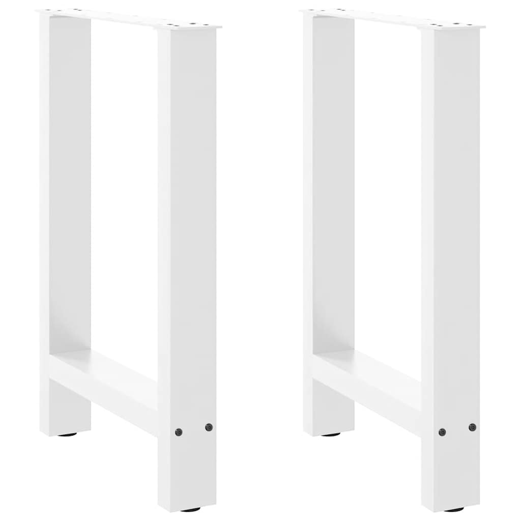 Valgomojo stalo kojos, baltos, 2 vnt., 50x(72-73) cm, plienas