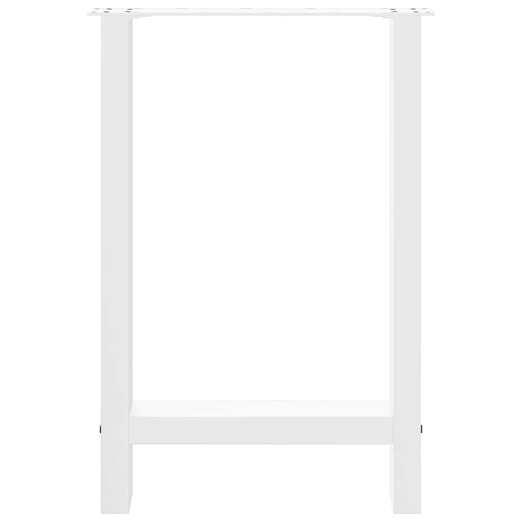 Valgomojo stalo kojos, baltos, 2 vnt., 50x(72-73) cm, plienas