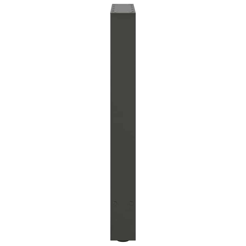 Dining table legs, anthracite, 2 pcs., 50x(72-73) cm, steel