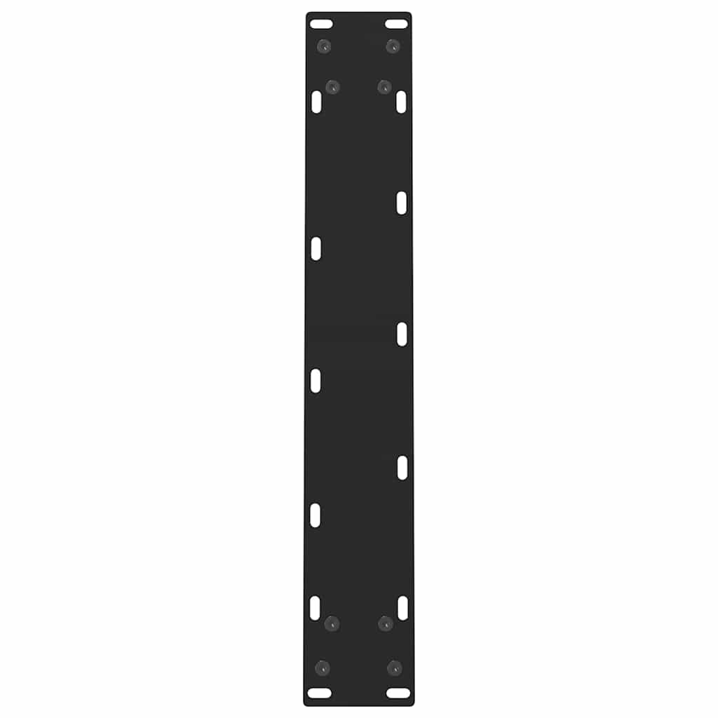Ēdamgalda kājas, melnas, 2 gab., 60x(72-73) cm, tērauds