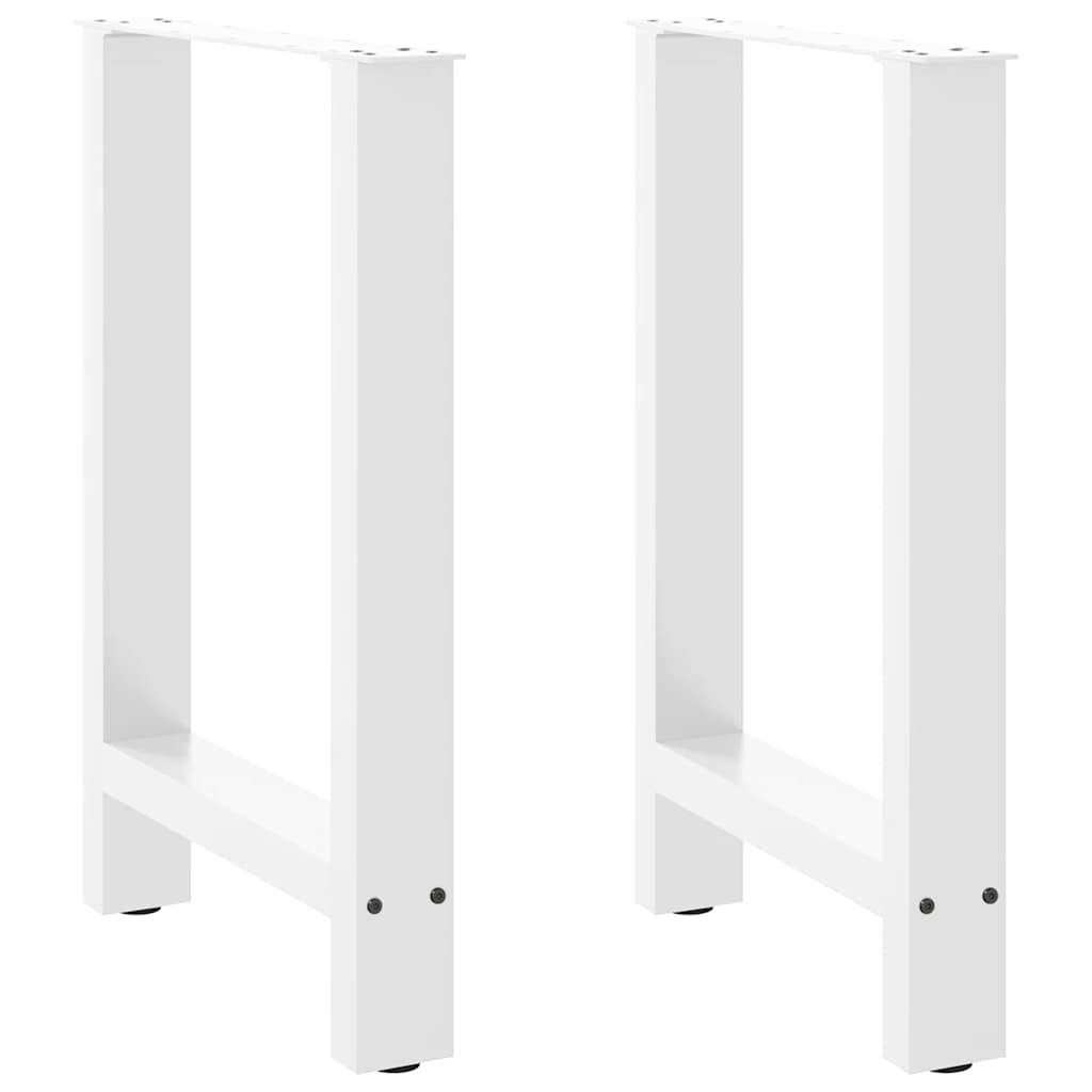 Valgomojo stalo kojos, baltos, 2 vnt., 60x(72-73) cm, plienas
