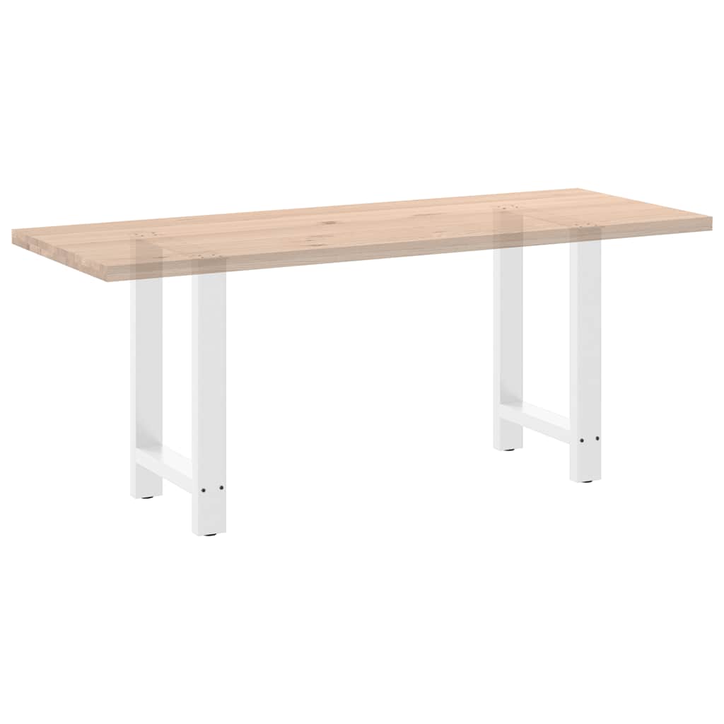 Valgomojo stalo kojos, baltos, 2 vnt., 60x(72-73) cm, plienas