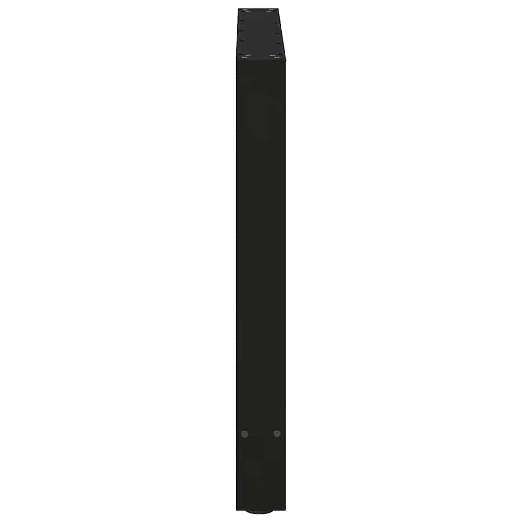 Valgomojo stalo kojos, juodos, 2 vnt., 80x(72-73) cm, plienas