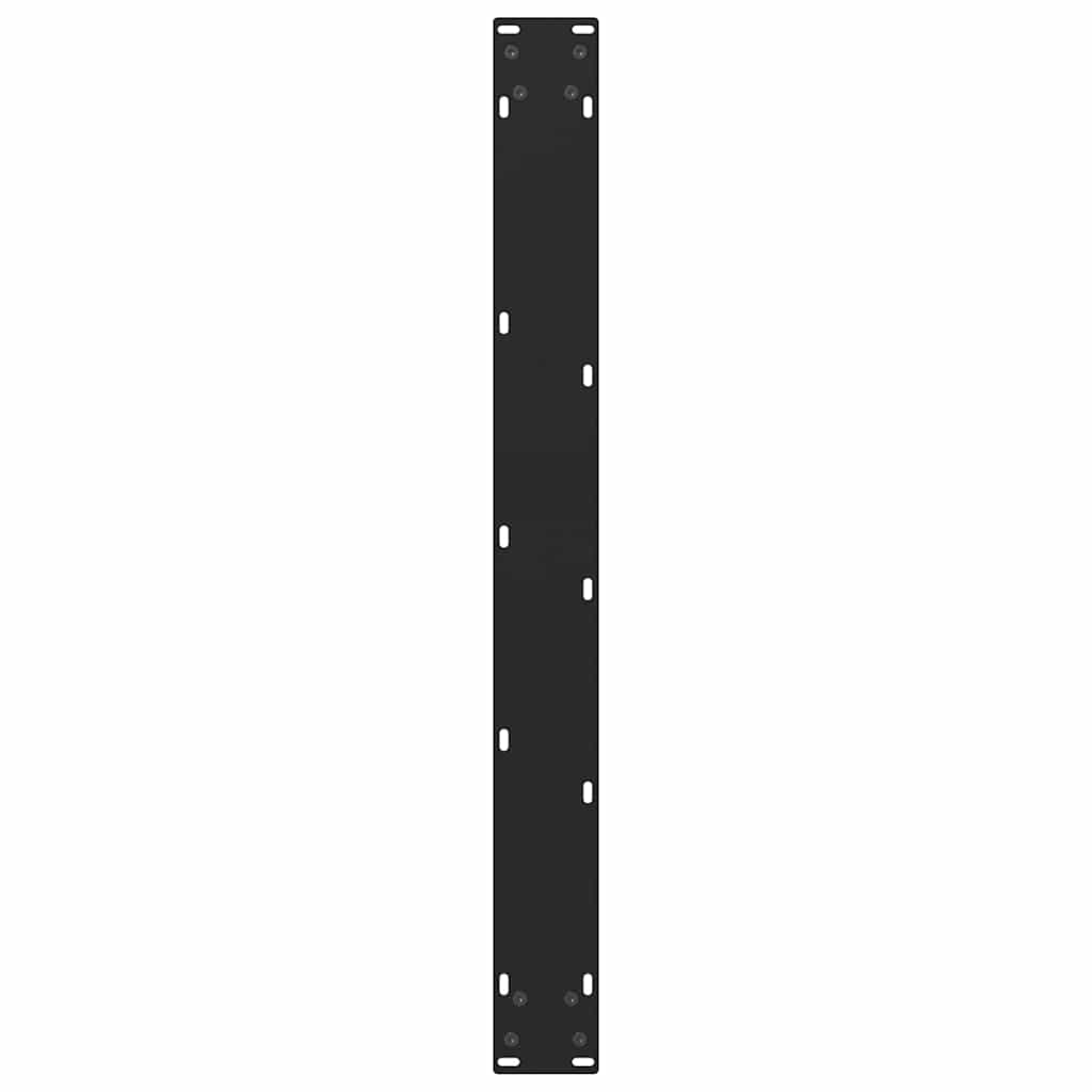 Valgomojo stalo kojos, juodos, 2 vnt., 80x(72-73) cm, plienas