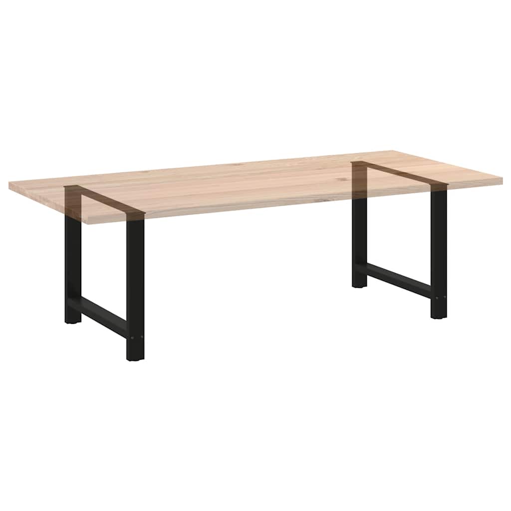 Valgomojo stalo kojos, juodos, 2 vnt., 90x(72-73) cm, plienas