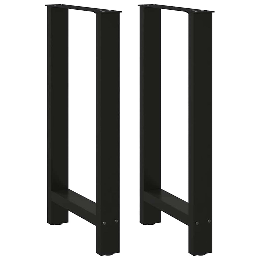 Baro stalo kojos, juodos, 2 vnt., 40x(90-91) cm, plienas