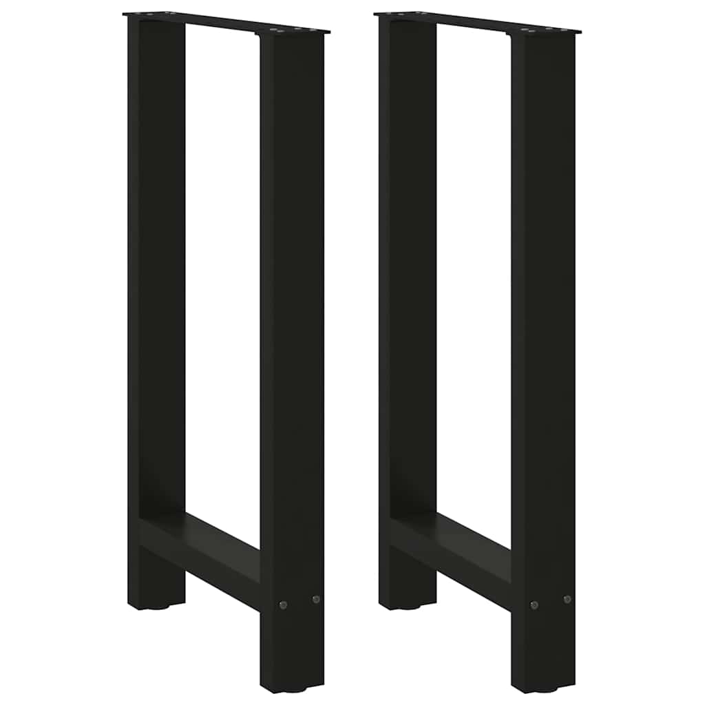 Baro stalo kojos, juodos, 2 vnt., 40x(90-91) cm, plienas