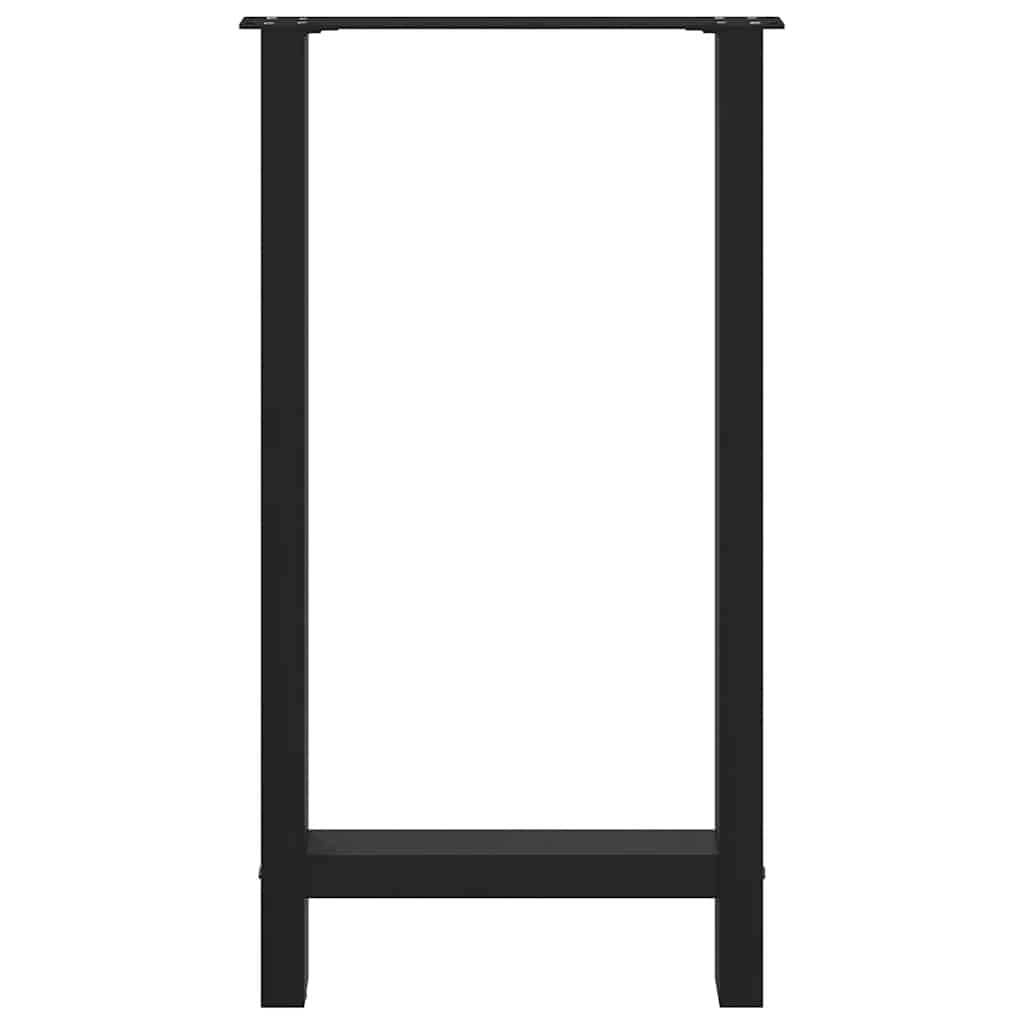 Baro stalo kojos, juodos, 2 vnt., 40x(90-91) cm, plienas
