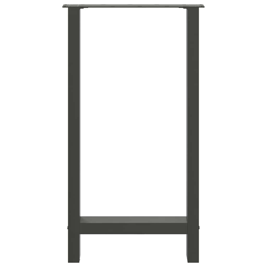 Baro stalo kojos, antracito spalvos, 2 vnt., 40x(90-91) cm, plienas