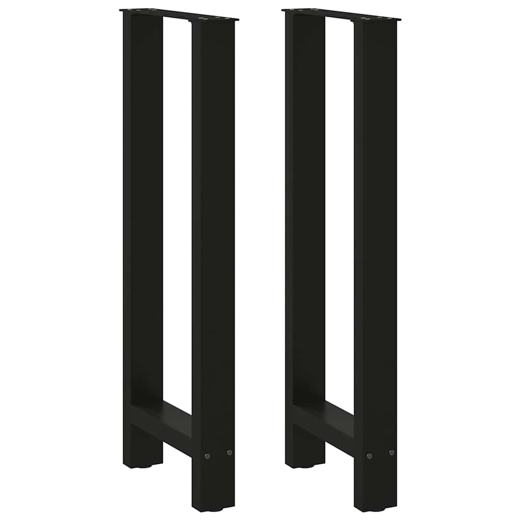 Baro stalo kojos, juodos, 2 vnt., 40x(100-101) cm, plienas