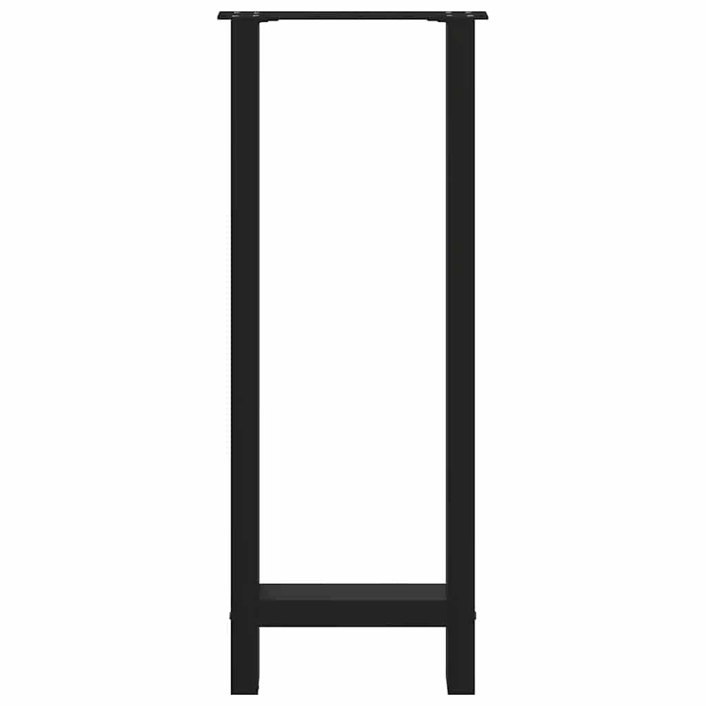Baro stalo kojos, juodos, 2 vnt., 40x(100-101) cm, plienas