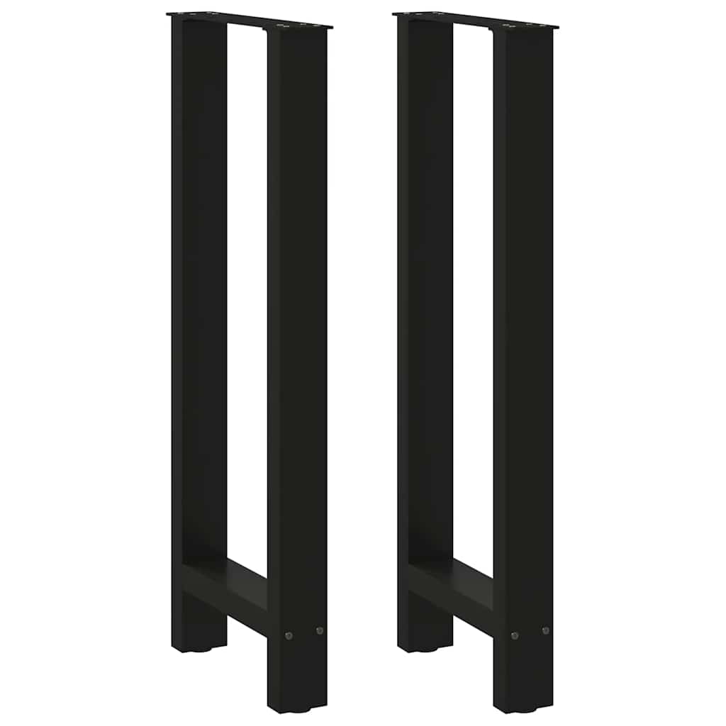 Baro stalo kojos, juodos, 2 vnt., 50x(100-101) cm, plienas