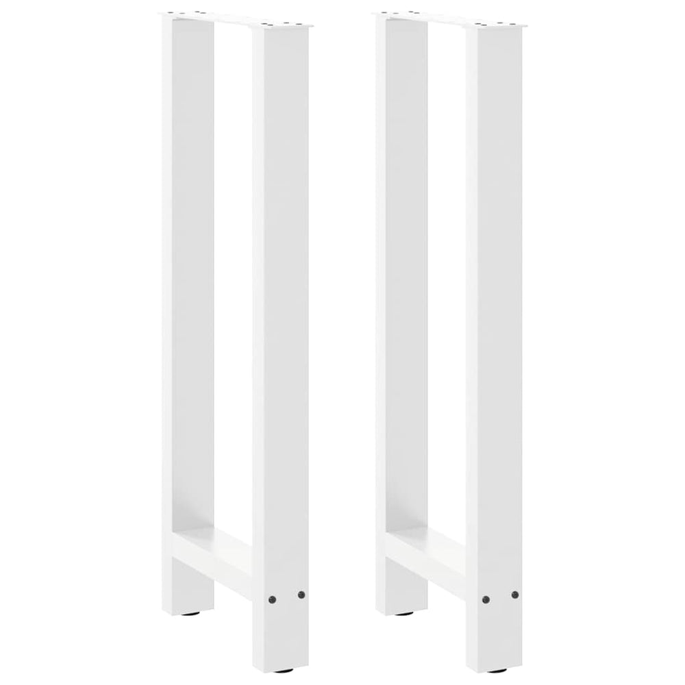 Bar table legs, white, 2 pcs., 50x(100-101) cm, steel