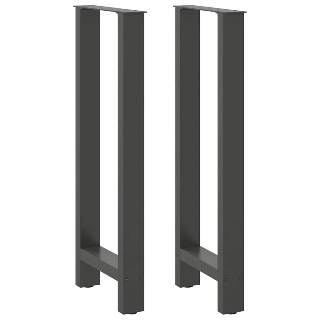Baro stalo kojos, antracito spalvos, 2 vnt., 50x(100-101) cm, plienas