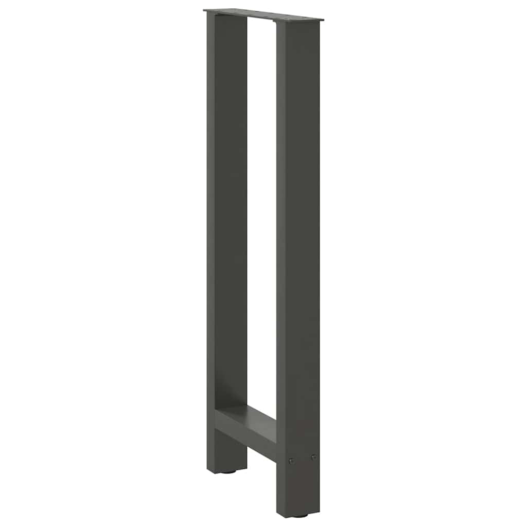 Baro stalo kojos, antracito spalvos, 2 vnt., 50x(100-101) cm, plienas