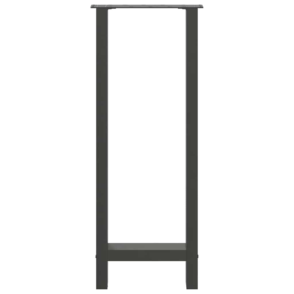 Baro stalo kojos, antracito spalvos, 2 vnt., 50x(100-101) cm, plienas