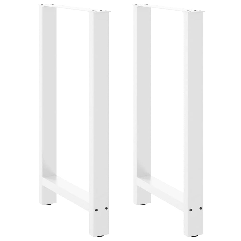 Bar table legs, white, 2 pcs., 60x(100-101) cm, steel