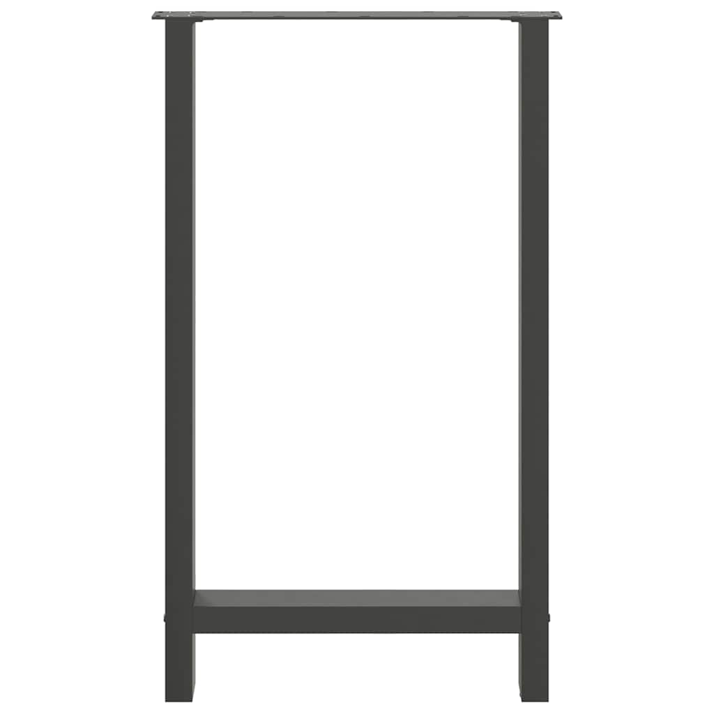 Baro stalo kojos, antracito spalvos, 2 vnt., 60x(100-101) cm, plienas