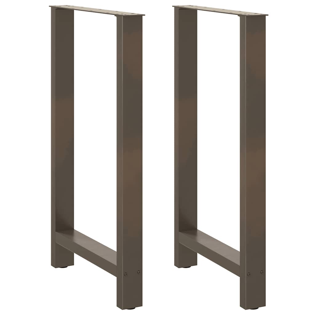 Bar table legs, 2 pcs, 60x(100-101) cm, natural steel