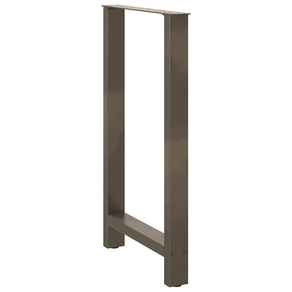 Bar table legs, 2 pcs, 60x(100-101) cm, natural steel