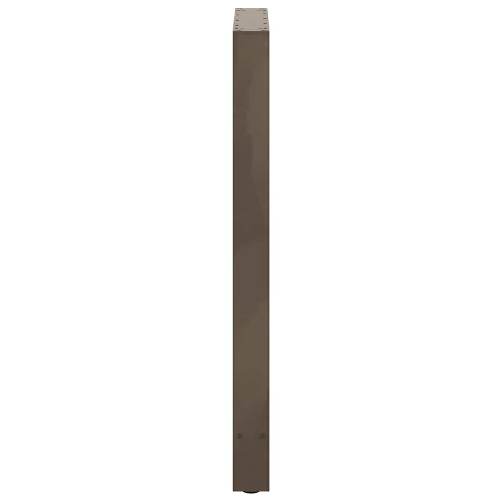 Bar table legs, 2 pcs, 60x(100-101) cm, natural steel