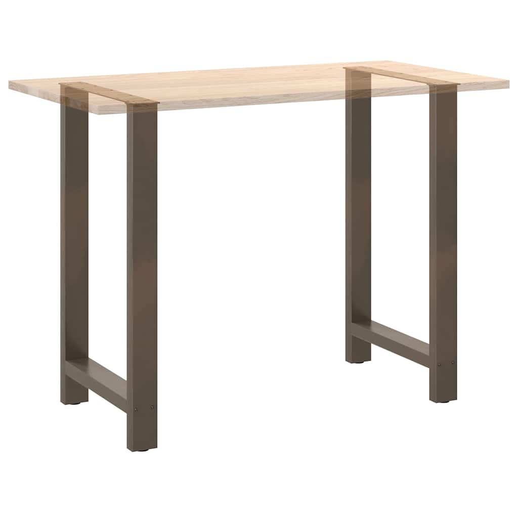 Bar table legs, 2 pcs, 60x(100-101) cm, natural steel