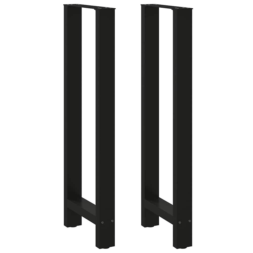Baro stalo kojos, juodos, 2 vnt., 40x(110-111) cm, plienas