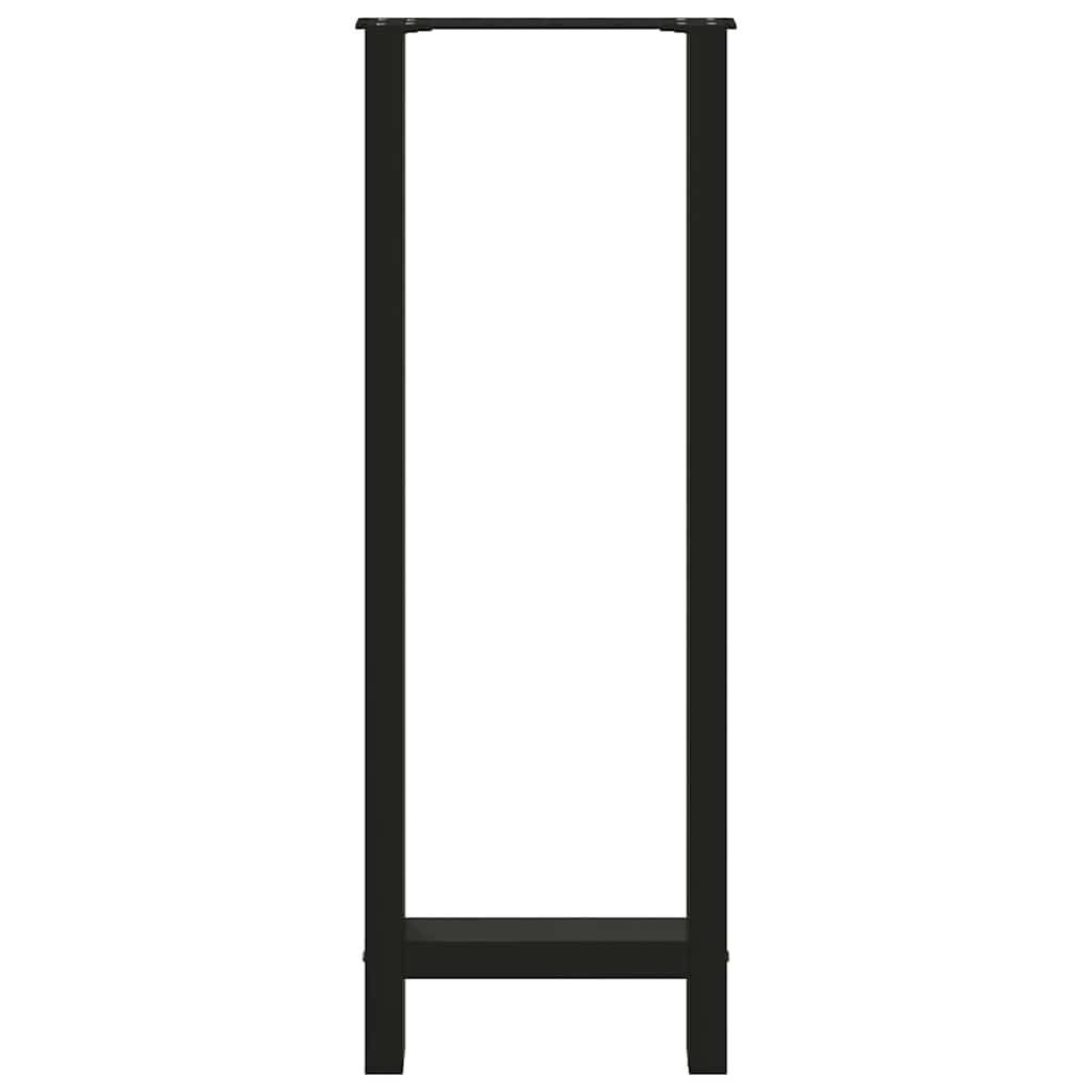 Baro stalo kojos, juodos, 2 vnt., 40x(110-111) cm, plienas