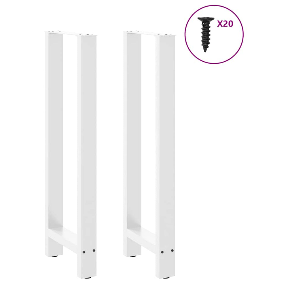 Bar table legs, white, 2 pcs., 40x(110-111) cm, steel