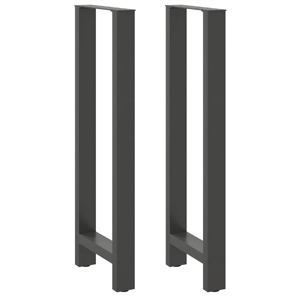 Baro stalo kojos, antracito spalvos, 2 vnt., 40x(110-111) cm, plienas