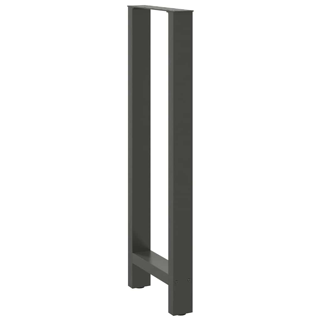 Baro stalo kojos, antracito spalvos, 2 vnt., 40x(110-111) cm, plienas