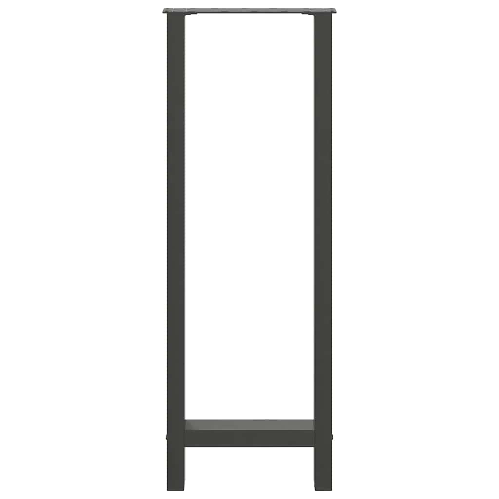 Baro stalo kojos, antracito spalvos, 2 vnt., 40x(110-111) cm, plienas