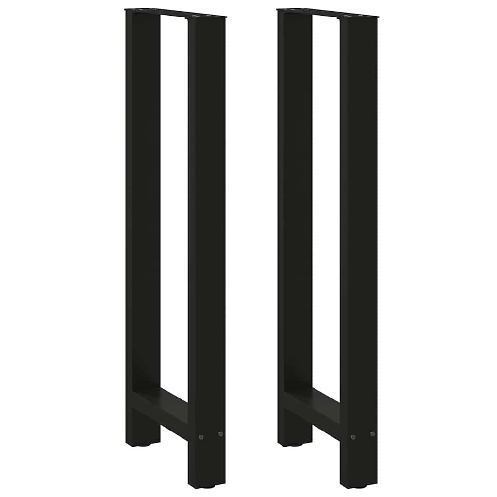 Baro stalo kojos, juodos, 2 vnt., 50x(110-111) cm, plienas