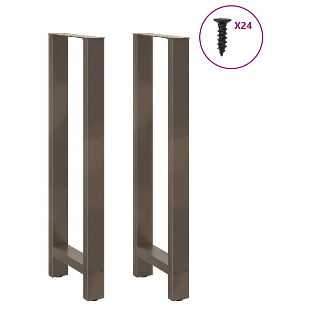 Bar table legs, 2 pcs, 50x(110-111) cm, raw steel