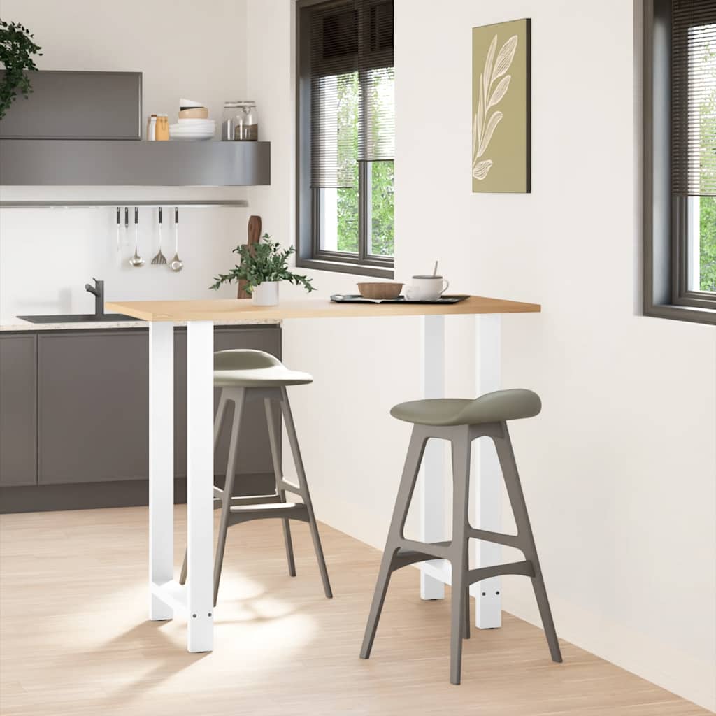 Bar table legs, white, 2 pcs., 60x(110-111) cm, steel