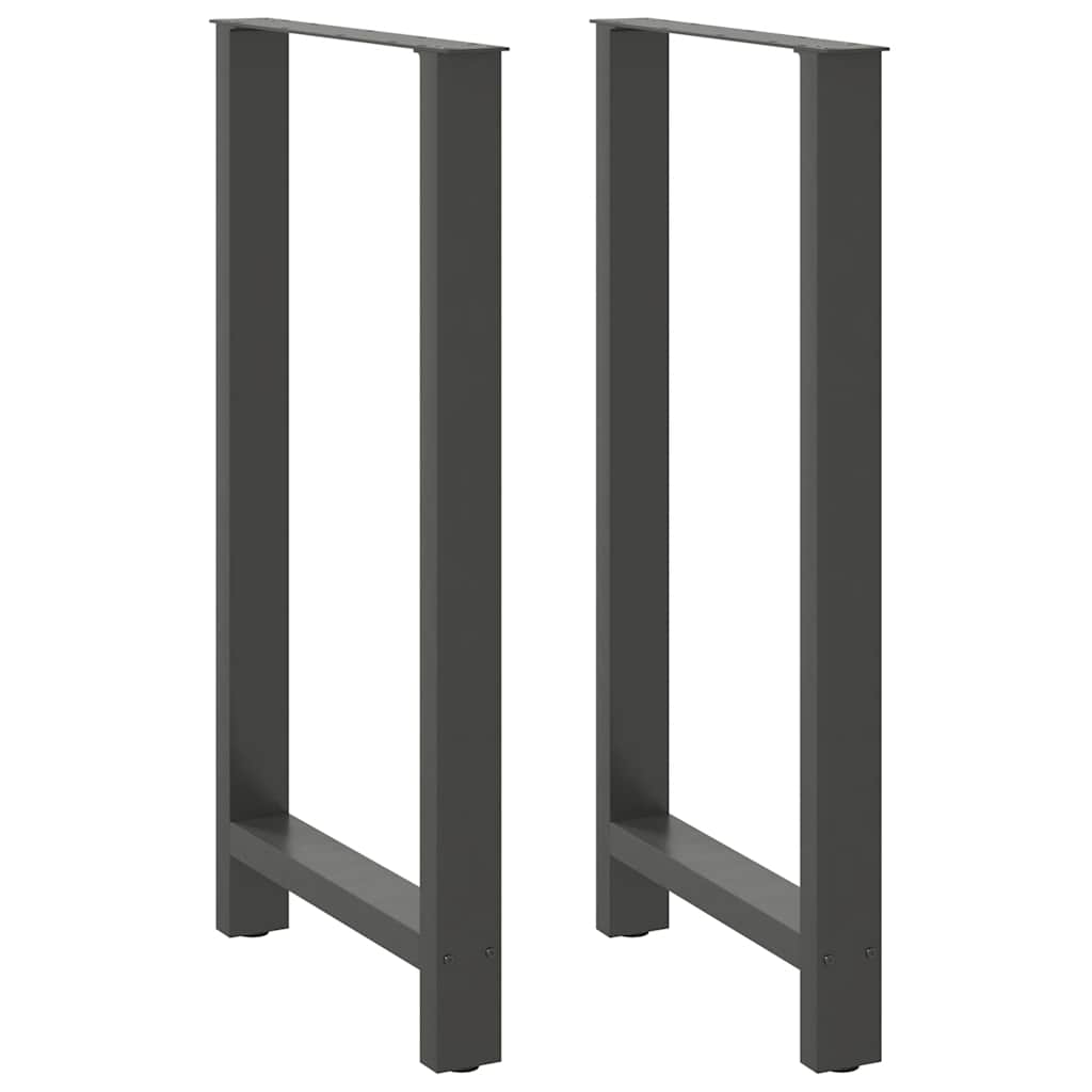 Bar table legs, anthracite, 2 pcs., 60x(110-111) cm, steel