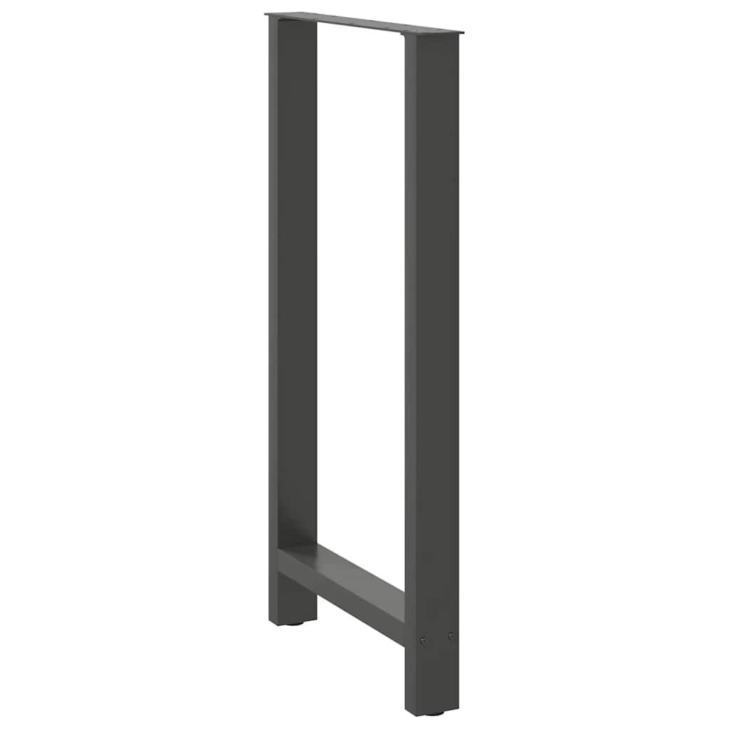 Bar table legs, anthracite, 2 pcs., 60x(110-111) cm, steel