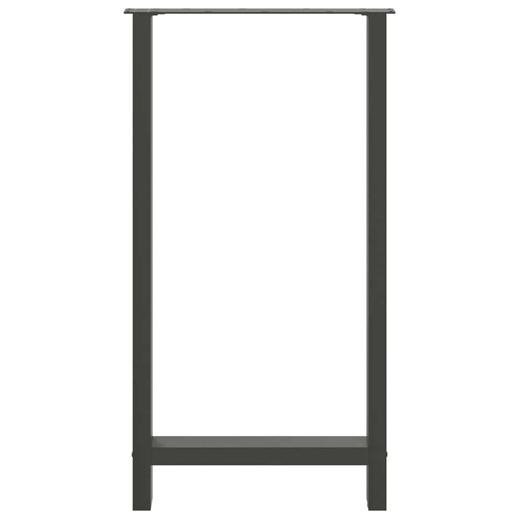 Bar table legs, anthracite, 2 pcs., 60x(110-111) cm, steel