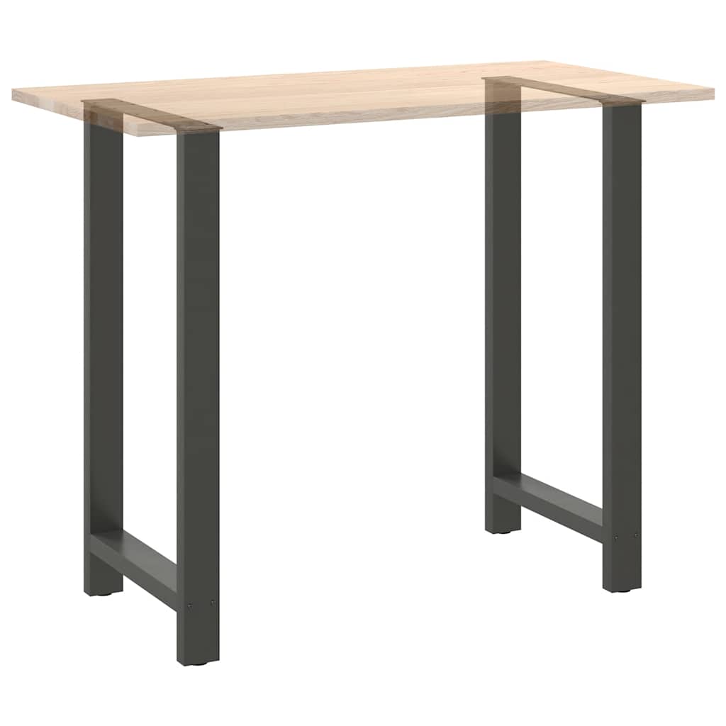 Bar table legs, anthracite, 2 pcs., 60x(110-111) cm, steel