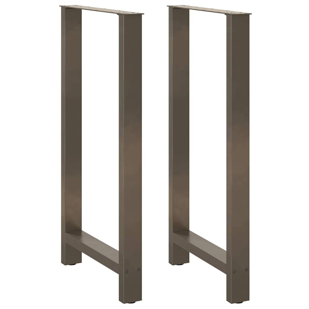 Bar table legs, 2 pcs., 60x(110-111) cm, natural steel