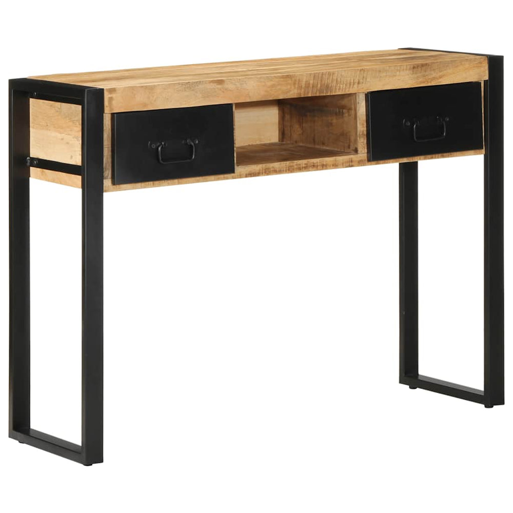 konsolinis stalas 100x35x75 cm Tvirtas neapdorotas medis Mango