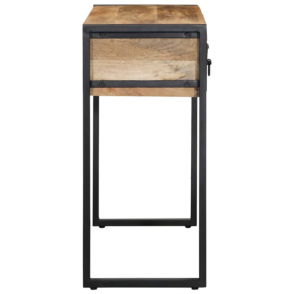 konsolinis stalas 100x35x75 cm Tvirtas neapdorotas medis Mango