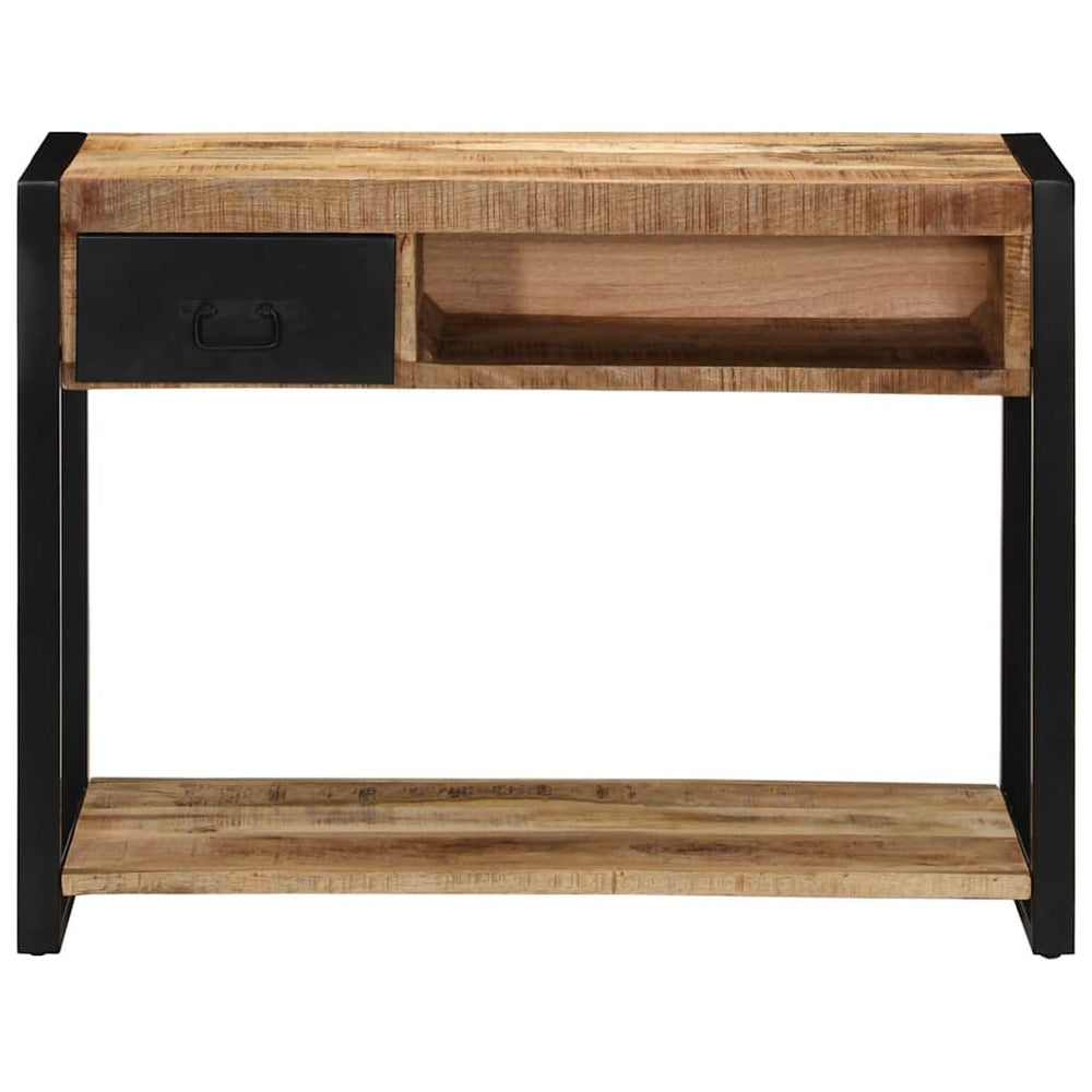 konsolinis stalas 100x35x75 cm Tvirtas neapdorotas medis Mango
