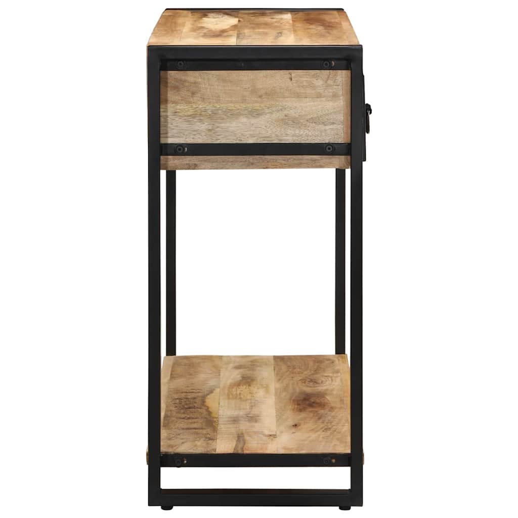 konsolinis stalas 100x35x75 cm Tvirtas neapdorotas medis Mango