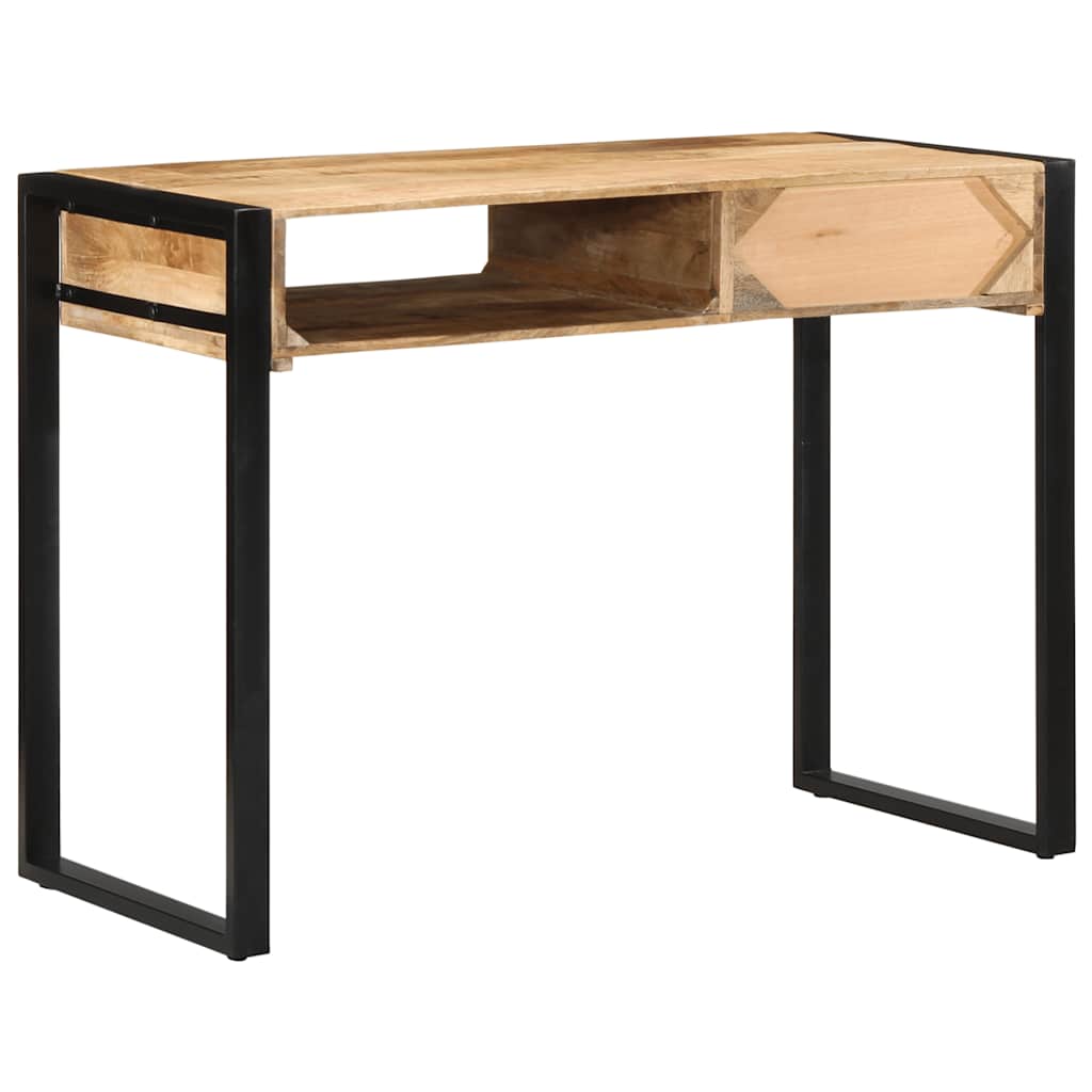 Rašomasis stalas 100x50x75 cm Masyvus neapdorotas medis Mango